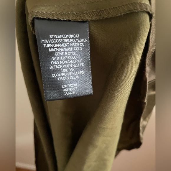 New! Sanctuary Olive Green Slip Dress - Picture 4 of 5